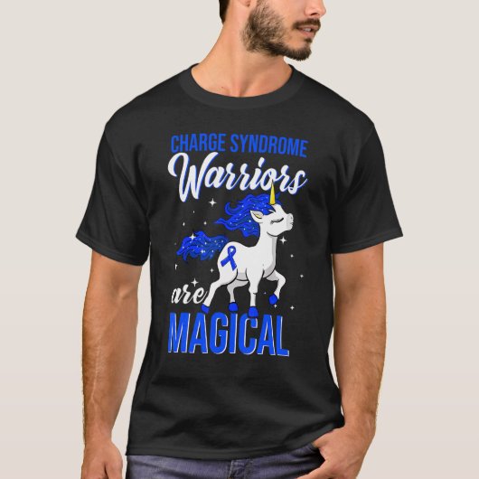 Charge Syndrome Awareness Warrior Unicorn T-shirt (Voorkant)