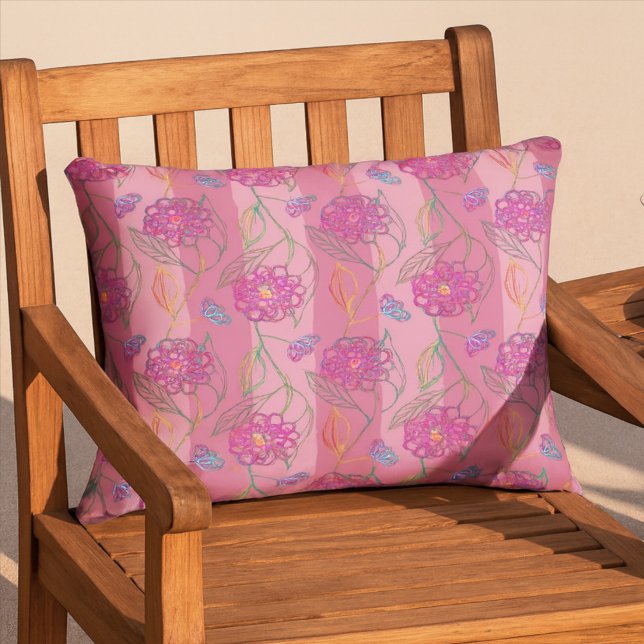 Charge van het flessenpakket voor roze en meisjesr buitenkussen (Creator heeft geüpload)