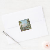 Charge van prins van Lambesc in Tuilerieën Vierkante Sticker (Envelop)