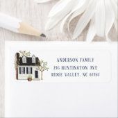 Charge White Cape House Nieuw adreslabel Etiket (Insitu)