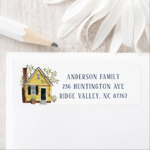 Charge Yellow House New Address Label