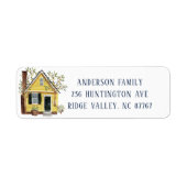 Charge Yellow House New Address Label (Voorkant)