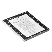 Charge zwart-wit Baby shower Word Zoeken Notitieblok (Schuin)