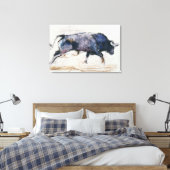 Charging Bull 1998 Canvas Afdruk (Insitu (Slaapkamer))