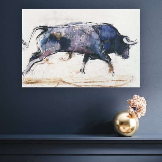 Charging Bull 1998 Canvas Afdruk