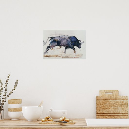 Charging Bull 1998 Poster (Keuken)
