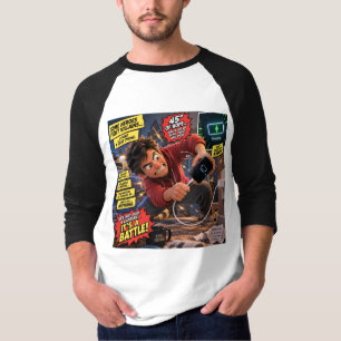Charging Cord Kruistocht Heren Grafische T-shirt