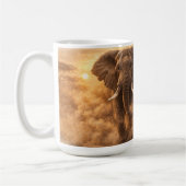 Charging Elephant | African Wildlife Power Art Koffiemok (Links)