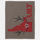 Charging Elk Fleece Deken (Voorkant)