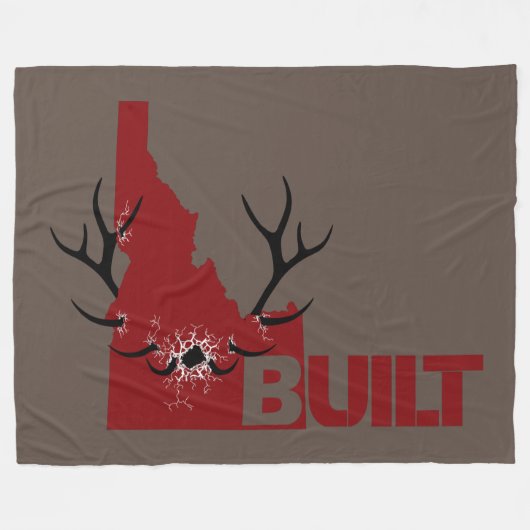 Charging Elk Fleece Deken (Voorkant (Horizontaal))