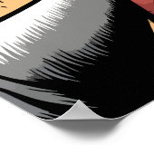 Charging Rhino Comic - Wilde kracht en gevaar Poster (Hoek)