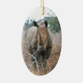 Charging Rhino Keramisch Ornament (Rechts)