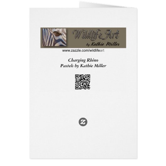 Charging Rhino - Pastels (Achterkant)