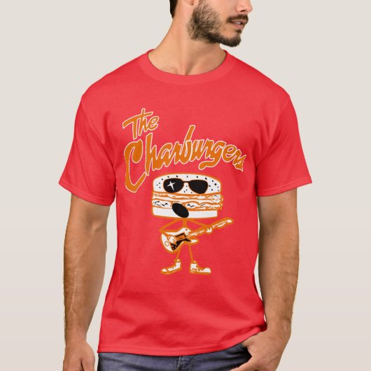 Charhamburgers (sinaasappel voor donker) t-shirt (Voorkant)