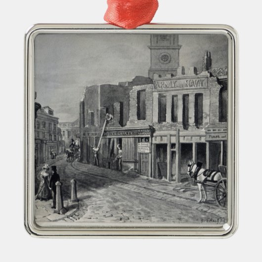 Charing Cross, 1830 Metalen Ornament (Voorkant)