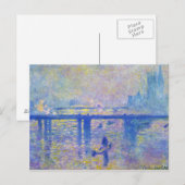 Charing Cross Bridge Claude Monet Briefkaart (Voorkant / Achterkant)