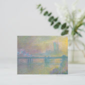 Charing Cross Bridge Londen Claude Monet Briefkaart (Staand voorkant)