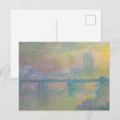 Charing Cross Bridge Londen Claude Monet Briefkaart (Voorkant / Achterkant)