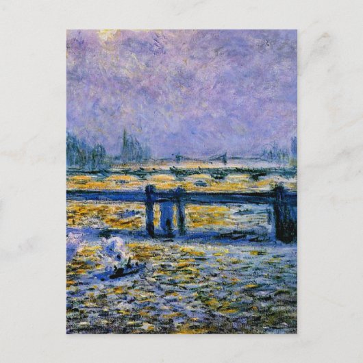 Charing Cross Bridge, Weerkaatsing op de Theems Briefkaart (Voorkant)