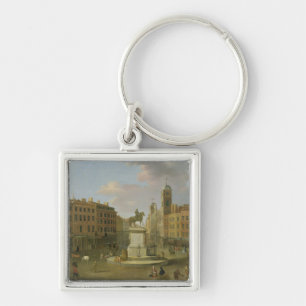 Charing Cross, met het standbeeld van koning Charl Sleutelhanger