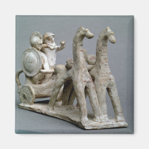 Chariot en paarden uit de Tomb of Princess Nefe Magneet