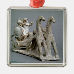 Chariot en paarden uit de Tomb of Princess Nefe Metalen Ornament