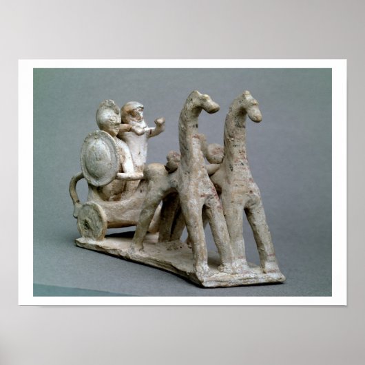 Chariot en paarden uit de Tomb of Princess Nefe Poster (Voorkant)