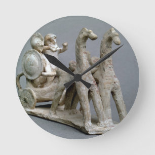 Chariot en paarden uit de Tomb of Princess Nefe Ronde Klok
