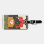 Chariot major arcana tarot card bagagelabel (Voorkant horizontaal)