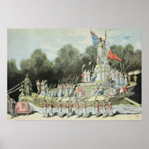 Chariot of the Triumph of the Republic Poster
