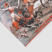  Chariot Race Black White Horse Decoupage Tissuepapier (Detail)