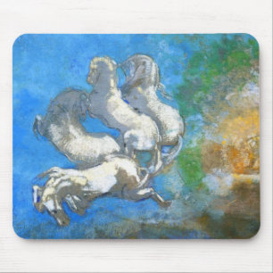 Chariot van Apollo - door Symbolist Odilon Redon Muismat