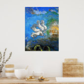 Chariot van Apollo - door Symbolist Odilon Redon P Poster (Keuken)