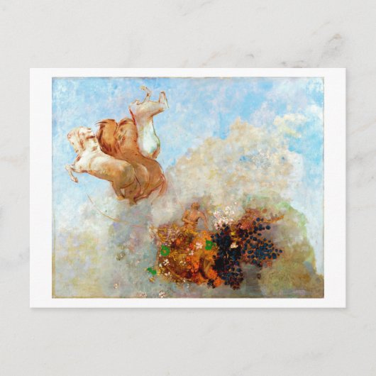 Chariot van Apollo, Redon Briefkaart (Voorkant)