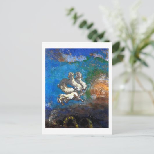 Chariot van Apollo, Redon Briefkaart (Staand voorkant)