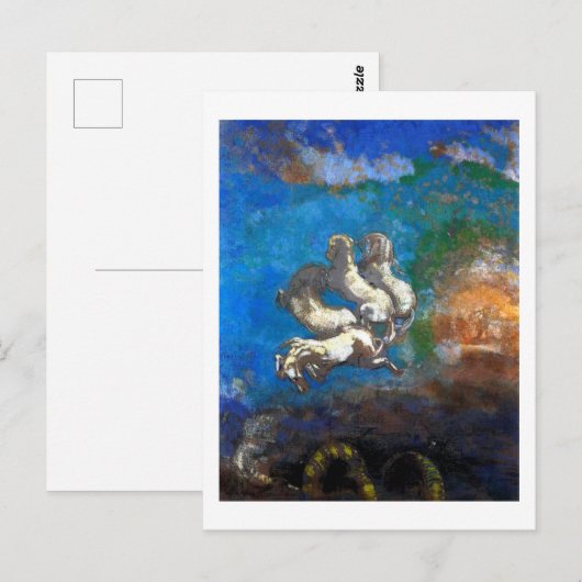 Chariot van Apollo, Redon Briefkaart (Voorkant / Achterkant)