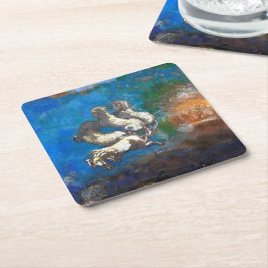 Chariot van Apollo, Redon Kartonnen Onderzetters (Schuin)