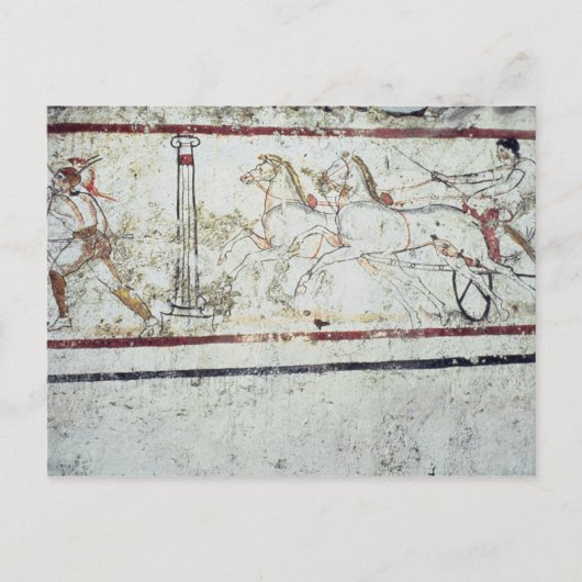 Charioter en Gladiator van de Tomb van Briefkaart (Voorkant)