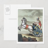 Charioter, van "L'Antica Roma", 1825 (met kleurenv Briefkaart (Voorkant / Achterkant)