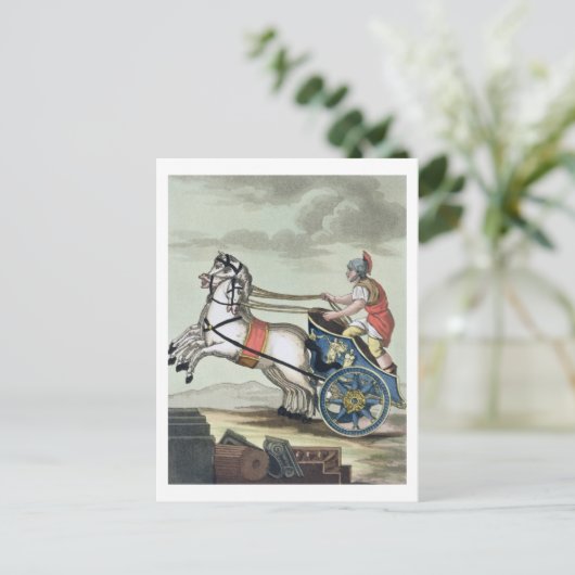 Charioter, van "L'Antica Roma", 1825 (met kleurenv Briefkaart (Staand voorkant)