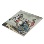 Charioter, van "L'Antica Roma", 1825 (met kleurenv Tegeltje (Zijkant)