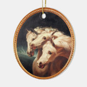 Chariotpaarden van Farao Keramisch Ornament (Links)