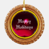 Chariotpaarden van Farao Keramisch Ornament (Achterkant)