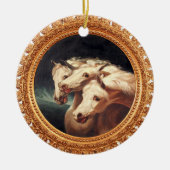 Chariotpaarden van Farao Keramisch Ornament (Voorkant)