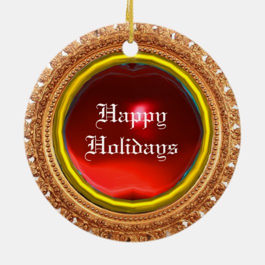 Chariotpaarden van Farao Keramisch Ornament (Achterkant)