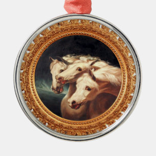 Chariotpaarden van Farao Metalen Ornament