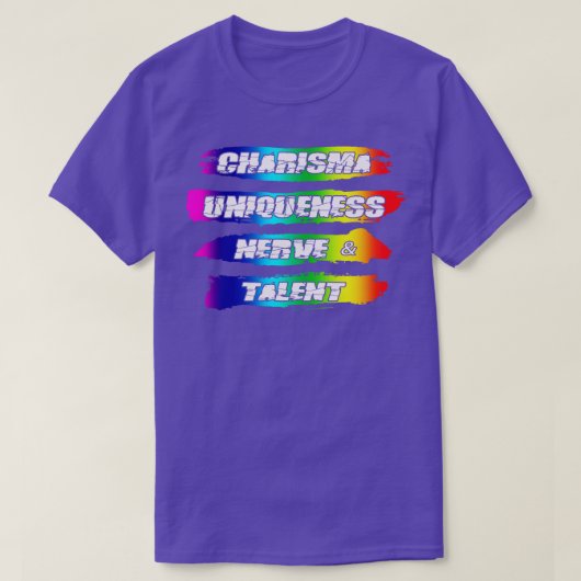 Charisma Unieke Zenuwtalent Rainbow Pride T-shirt (Design voorkant)