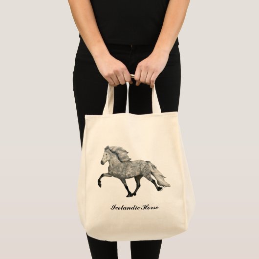 Charismatic Dapple Gray IJslands paard Tote Bag (Voorkant (product))