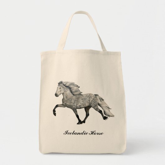 Charismatic Dapple Gray IJslands paard Tote Bag (Voorkant)
