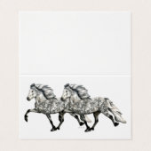 Charismatic ~ IJslands paard Visitekaartje (Buitenkant ongevouwen)